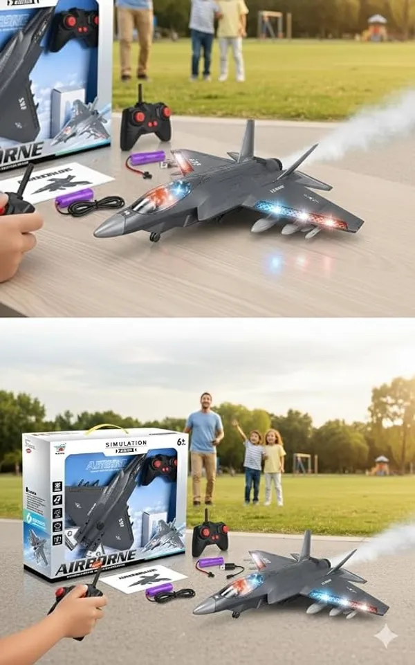 Wumble_Toy__F-35_Warplane_Remote_Control_Fighter_Jet_Military_Aircraft_Plane_with_Light_Muisc_&_Smoke_High_Speed_Remote_Aeroplane_Toy_(Grey)