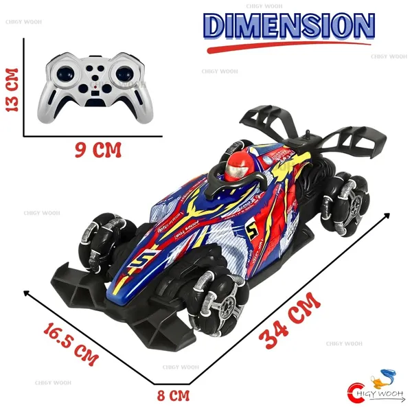 Wumble_Toy_RC_4x4_Formula_F1_Drift_Smoke_Stunt_4WD_Remote_Control_Car_Toy_For_Kids_Adults_1:14_Offroad_Hand_Sensor_Gesture_360°_Rotation_RGB_Lights_Music_High_Speed_Sports_Racing_Cars_3+_Years_Boys_Girl