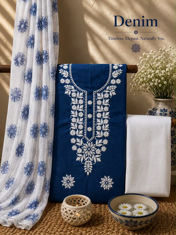 Denim_Blue_Cotton_Embroidered_Unstitched_Salwar_Suit_Set_With_Dupatta_For_Women