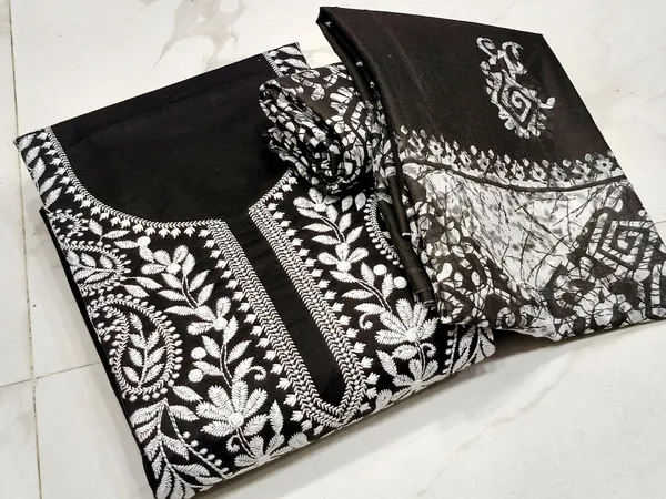 Black_and_White_Chikankari_Printed_Jaipuri_Cotton_Unstitched_Suit_Set_For_Women