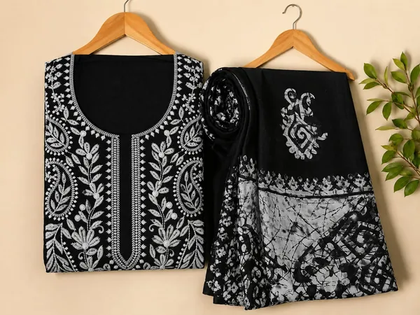 Black_and_White_Chikankari_Printed_Jaipuri_Cotton_Unstitched_Suit_Set_For_Women