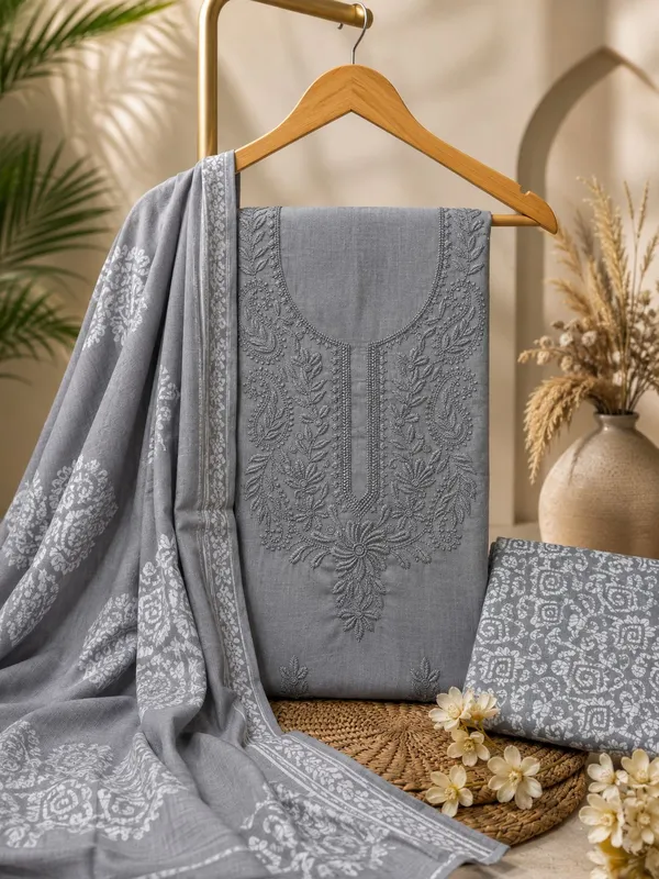 Grey_Chikankari_Printed_Jaipuri_Cotton_Unstitched_Suit_Set_For_Women