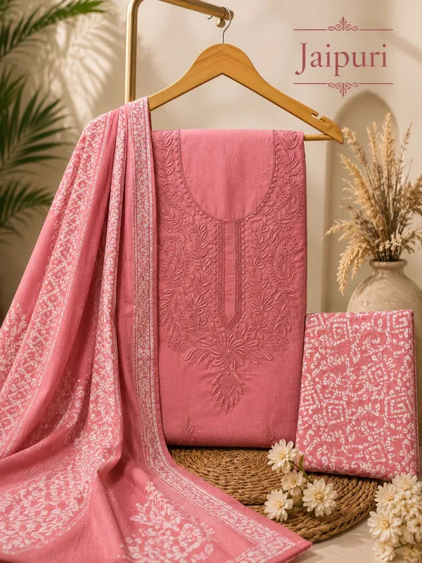 Pink_Chikankari_Printed_Jaipuri_Cotton_Unstitched_Suit_Set_For_Women