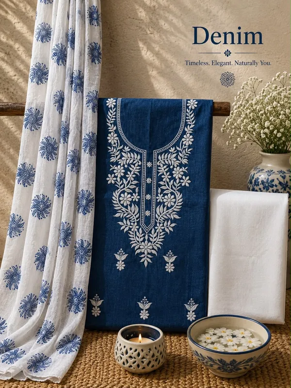 Denim_Blue_Cotton_Embroidered_Unstitched_Salwar_Suit_For_Women