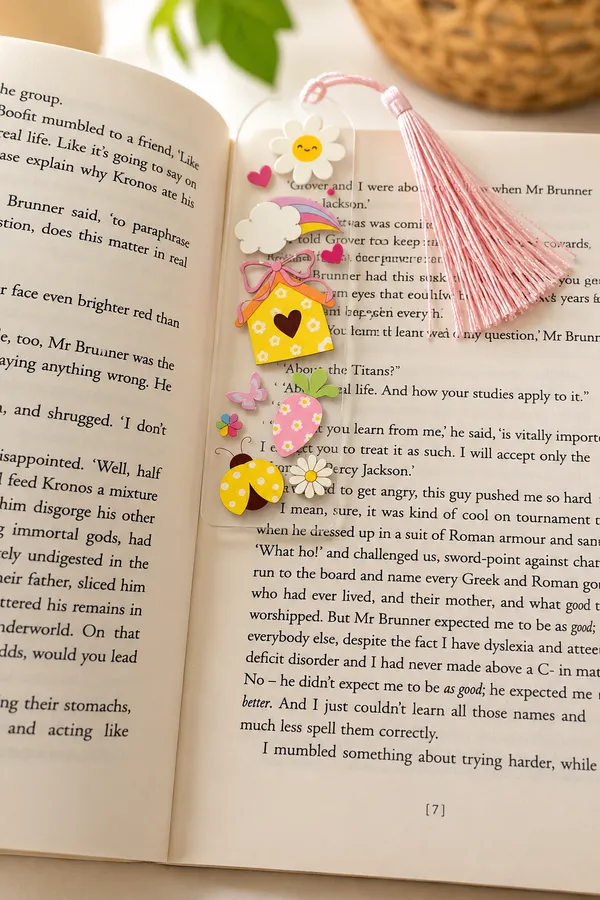 Floral_And_Nature_Inspired_Acrylic_Bookmark_For_Books-Set_Of_2
