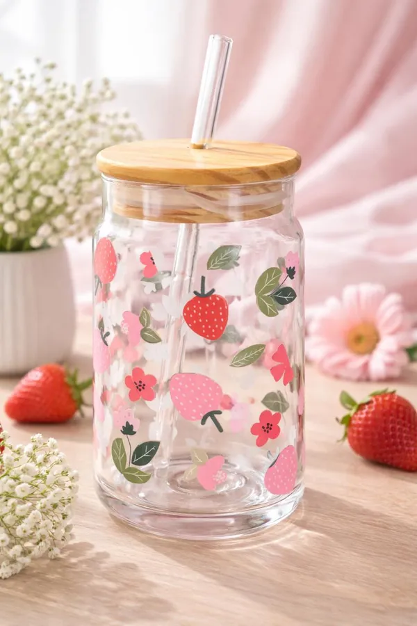 Strawberry_Blossom_Glass_Sipper_Jar