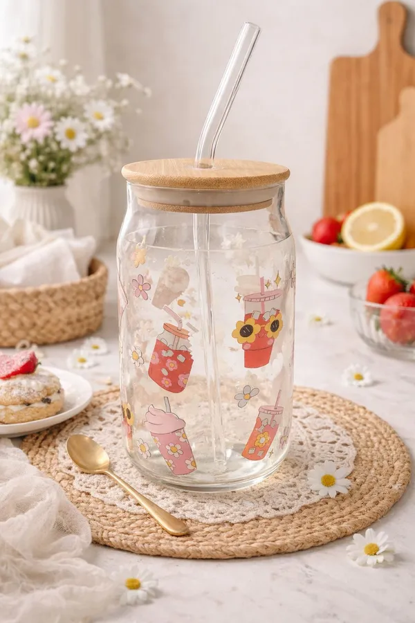 Floral_Cafe_Glass_Tumbler_With_Bamboo_Lid_And_Straw