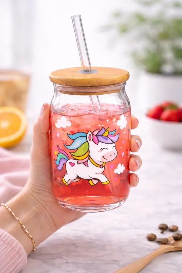 Unicorn_Glass_Tumbler_Cute_Aesthetic_Drinkware_Perfect_For_Iced_Coffee_Juices