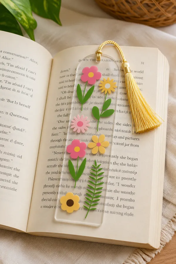 Floral_Acrylic_Bookmark_Set_For_Books_With_Colouful_Tassel_Set_Of_2