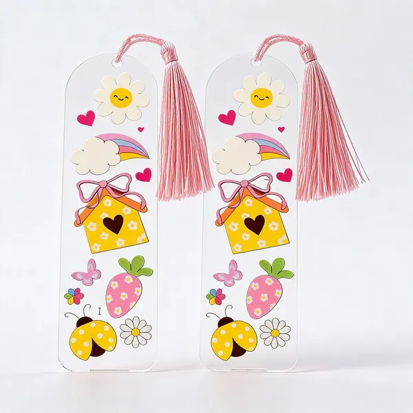 Floral_And_Nature_Inspired_Acrylic_Bookmark_For_Books-Set_Of_2