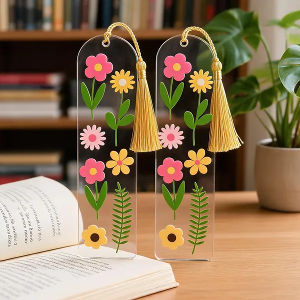 Floral_Acrylic_Bookmark_Set_For_Books_With_Colouful_Tassel_Set_Of_2