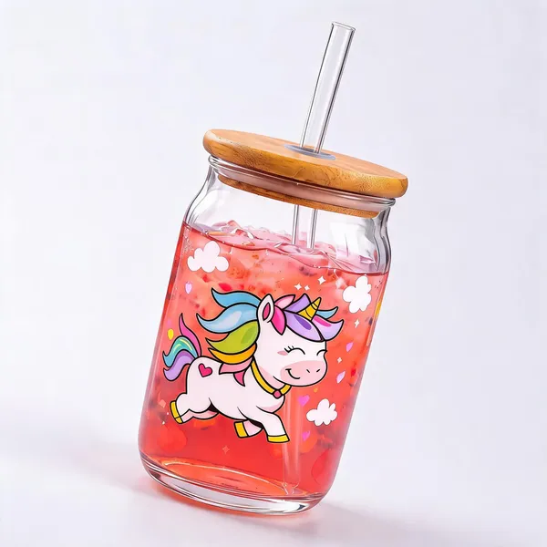 Unicorn_Glass_Tumbler_Cute_Aesthetic_Drinkware_Perfect_For_Iced_Coffee_Juices