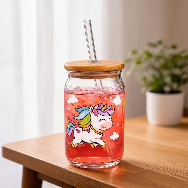 Unicorn_Glass_Tumbler_Cute_Aesthetic_Drinkware_Perfect_For_Iced_Coffee_Juices
