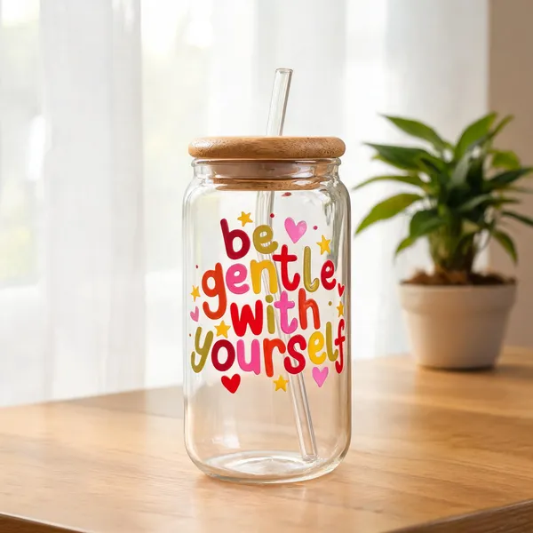 Be_Gentle_With_Yourself_Glass_Tumbler_With_Bamboo_Lid_And_Glass_Straw