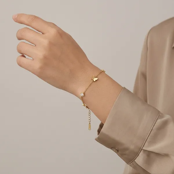 Gold_Butterfly_Cubic_Zirconia_Chain_Bracelet_For_Women