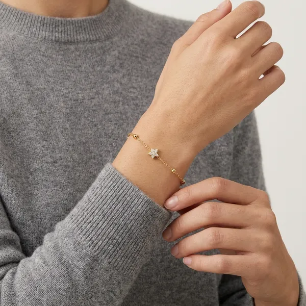 Gold_Crystal_Star_Charm_Bracelet_For_Women