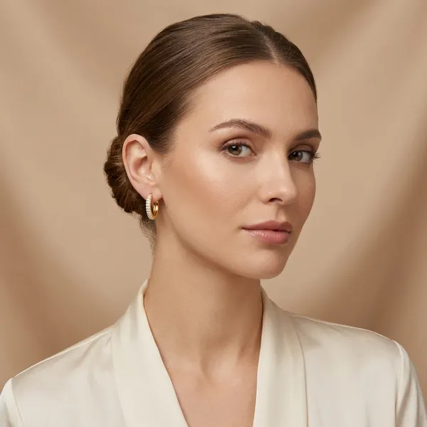 Gold-Plated_Hoop_Earrings_For_Women_With_Crystal_Flower_Drop