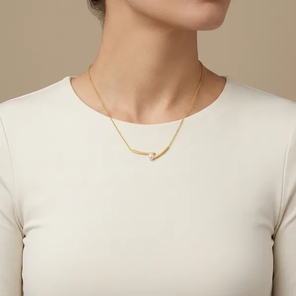 Gold_Curved_Bar_Pearl_Accent_Pendant_Necklace_For_Women