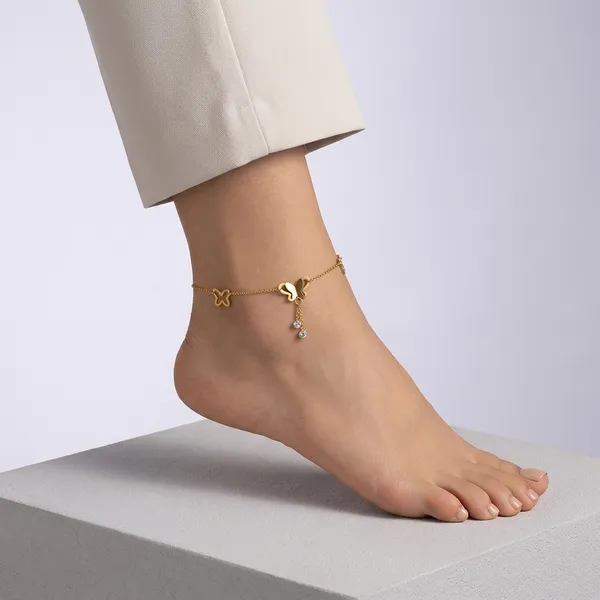 Gold_Butterfly_Crystal_Drop_Charm_Anklet_For_Women