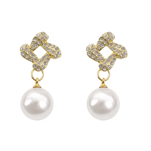 Knot_Pearl_Drop_Earrings_For_Women
