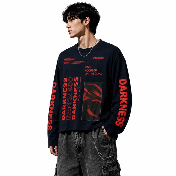 Black_Graphic_Relaxed_Fit_Long_Sleeve_T-Shirt_for_Men