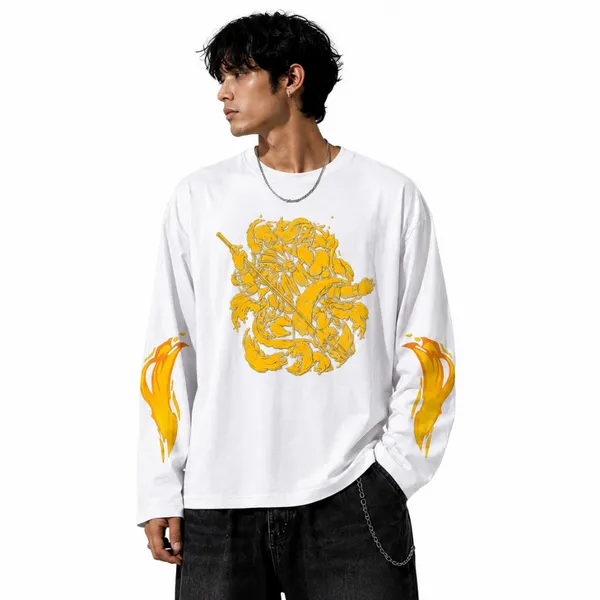 White_Graphic_Relaxed_Fit_Long_Sleeve_T-Shirt_for_Men