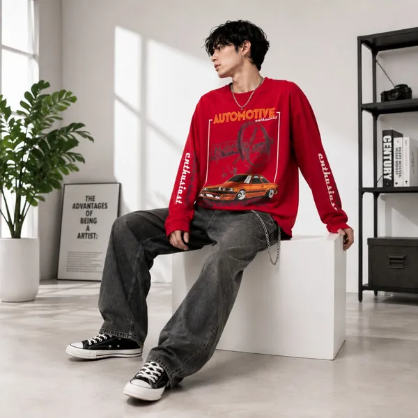 Red_Cotton_Blend_Relaxed_Fit_Graphic_Sweatshirt_for_Men