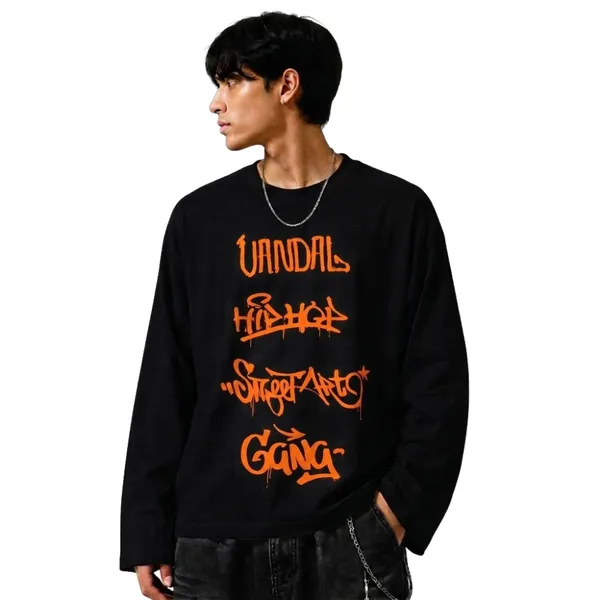 Black_Graphic_Long_Sleeve_T-Shirt_for_Men