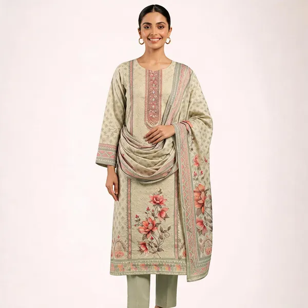 Sage_Green_Sipli_Cotton_Straight_Floral_Embroidered_Kurta_Pant_Dupatta_Set_For_Women