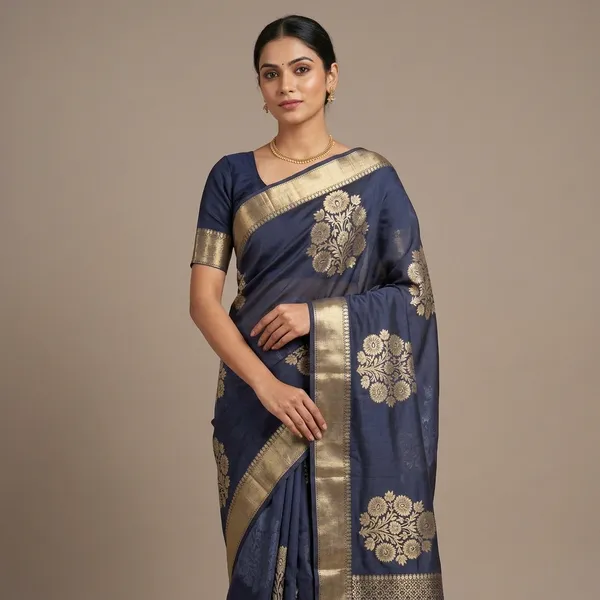 Navy_Blue_Premium_And_Fancy_Design_Organza_Silk_Saree_For_Women