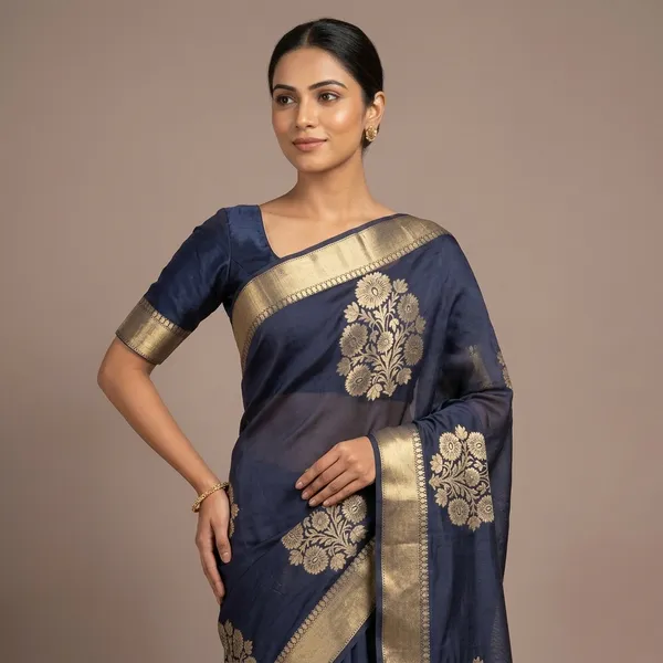 Navy_Blue_Premium_And_Fancy_Design_Organza_Silk_Saree_For_Women