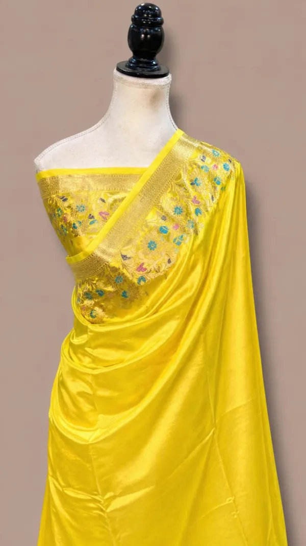 Yellow_Silk_Floral_Embroidered_Border_Saree_For_Women