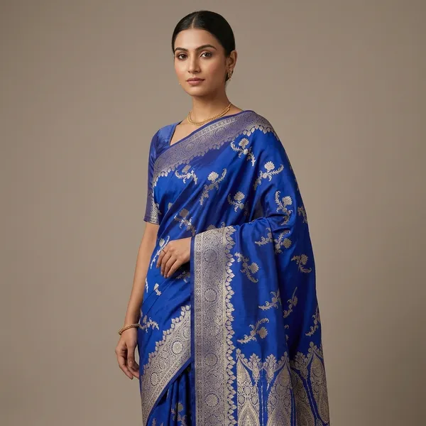 Royal_Blue_Premium_And_Fancy_Design_Semi_Katan_Saree_For_Women