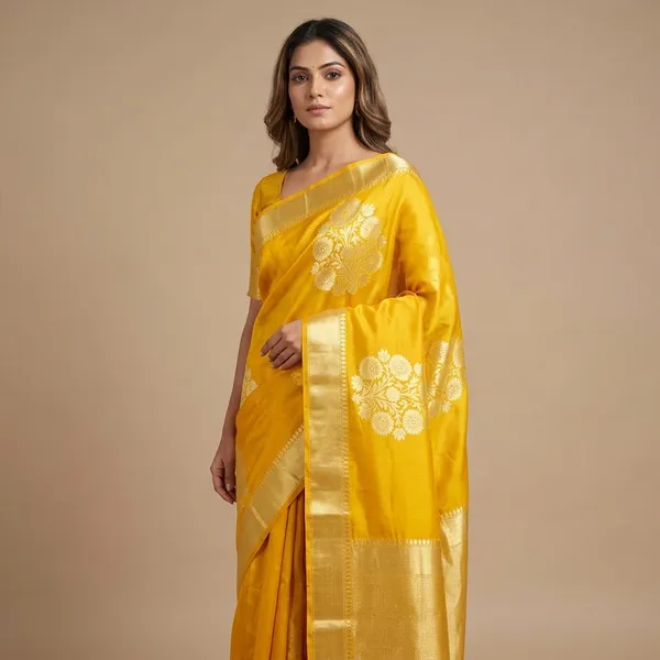 Yellow_Premium_And_Fancy_Design_Organza_Silk_Saree_For_Women