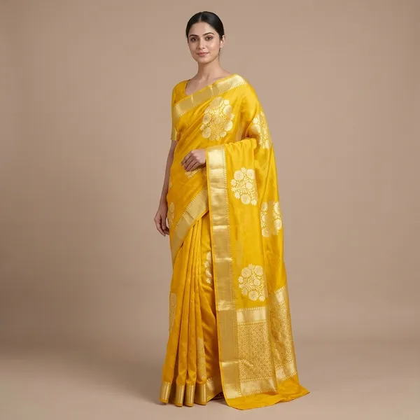Yellow_Premium_And_Fancy_Design_Organza_Silk_Saree_For_Women