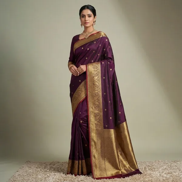 Purple_Premium_And_Fancy_Design_Semi_Katan_Saree_For_Women