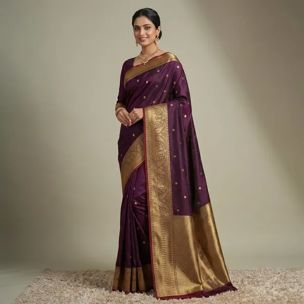 Purple_Premium_And_Fancy_Design_Semi_Katan_Saree_For_Women