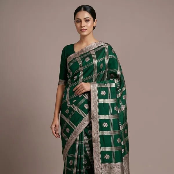 Green_Premium_And_Fancy_Design_Katan_Silk_Saree_For_Women