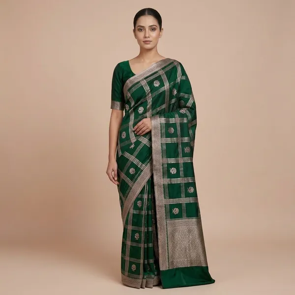 Green_Premium_And_Fancy_Design_Katan_Silk_Saree_For_Women