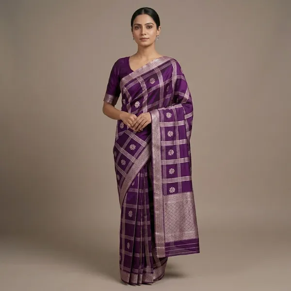 Purple_Premium_And_Fancy_Design_Raw_Mango_Katan_Silk_Saree_For_Women