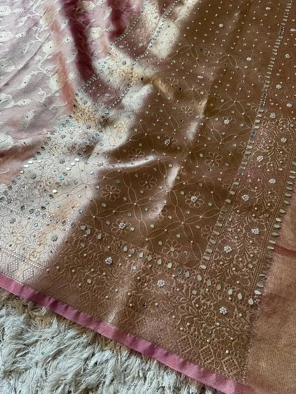 Pink_Banarasi_Silk_Floral_Embroidered_Saree_For_Women