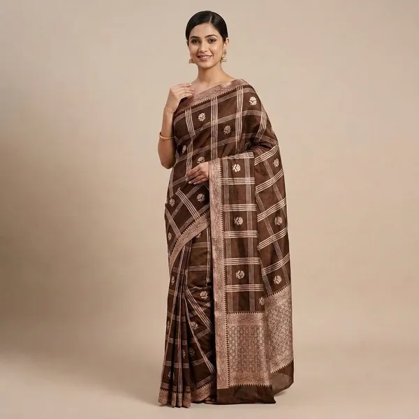 Brown_Premium_And_Fancy_Design_Katan_Silk_Saree_For_Women