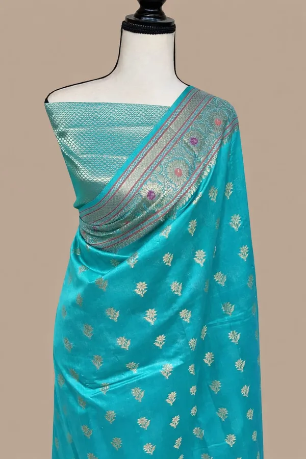 Turquoise_Premium_And_Fancy_Design_Katan_Silk_Saree_For_Women