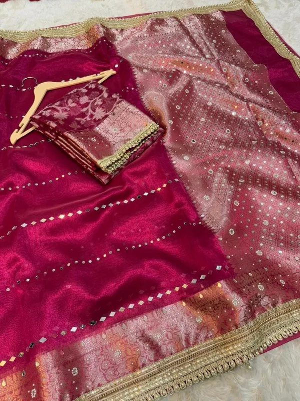 Pink_Net_Sequin_Embellished_Saree_For_Women