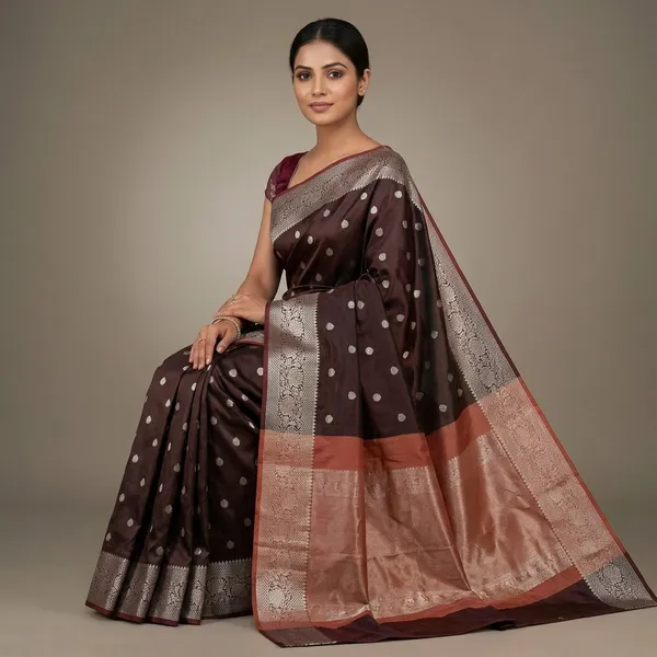 Dark_Brown_Premium_And_Fancy_Design_Katan_Silk_Saree_For_Women