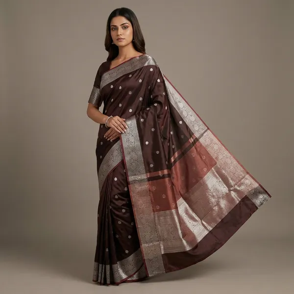 Dark_Brown_Premium_And_Fancy_Design_Katan_Silk_Saree_For_Women