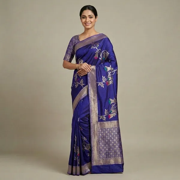 Royal_Blue_Premium_And_Fancy_Design_Semi_Katan_Saree_For_Women