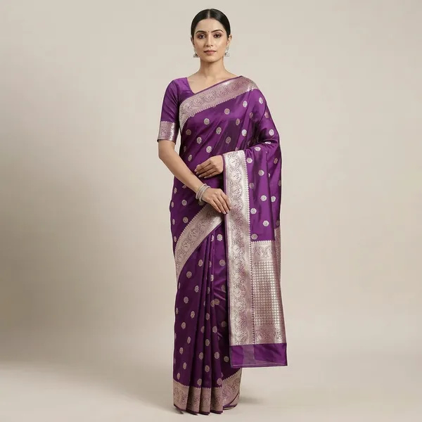 Purple_Premium_And_Fancy_Design_Semi_Kattan_Mango_Saree_For_Women