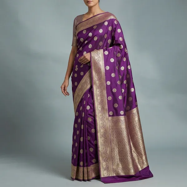 Purple_Premium_And_Fancy_Design_Semi_Kattan_Mango_Saree_For_Women