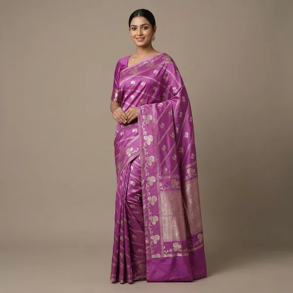 Purple_Premium_And_Fancy_Design_Semi_Katan_Saree_For_Women